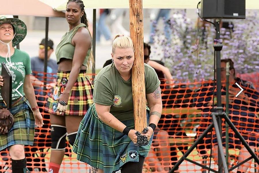 SJC student Miranda Johnson competes in the Highland Games World Championships